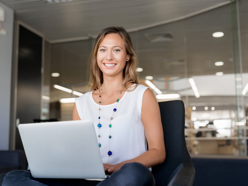 Young Lady with Laptop